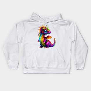 Cute Rainbow Dragon Kids Hoodie